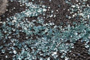 pieces of tempered glass